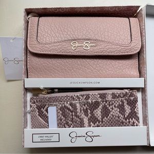 Jessica Simpson Wallet and Card Wallet Gift Set